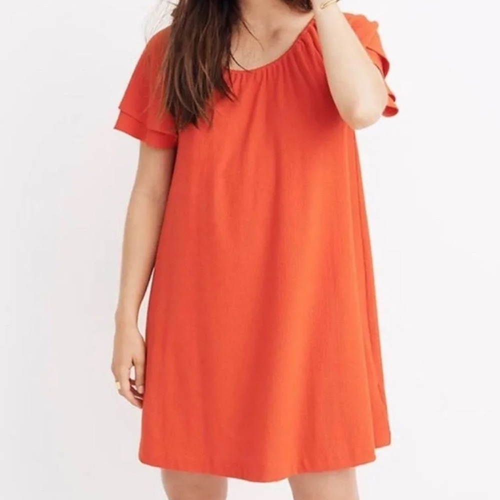 Madewell Texture & Thread Red Sundress